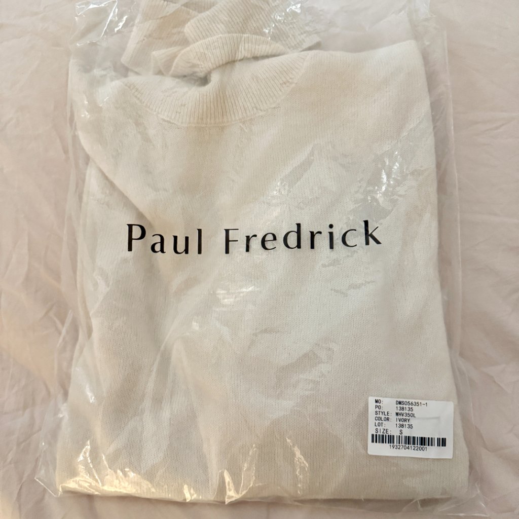 Paul Fredrick Cashmere Turtleneck Sweater In Ivory Nwt — image 7 of 8